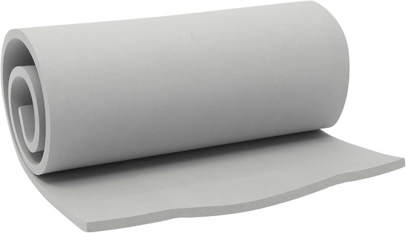 Xcel Gray 72” x 17” x ¼” Multi-Purpose Crafting Foam Sheet Roll – Neoprene Rubber Sheets for Costumes Cosplay Packing Foam – Closed Cell Foam Padding in Various Options - Image 1